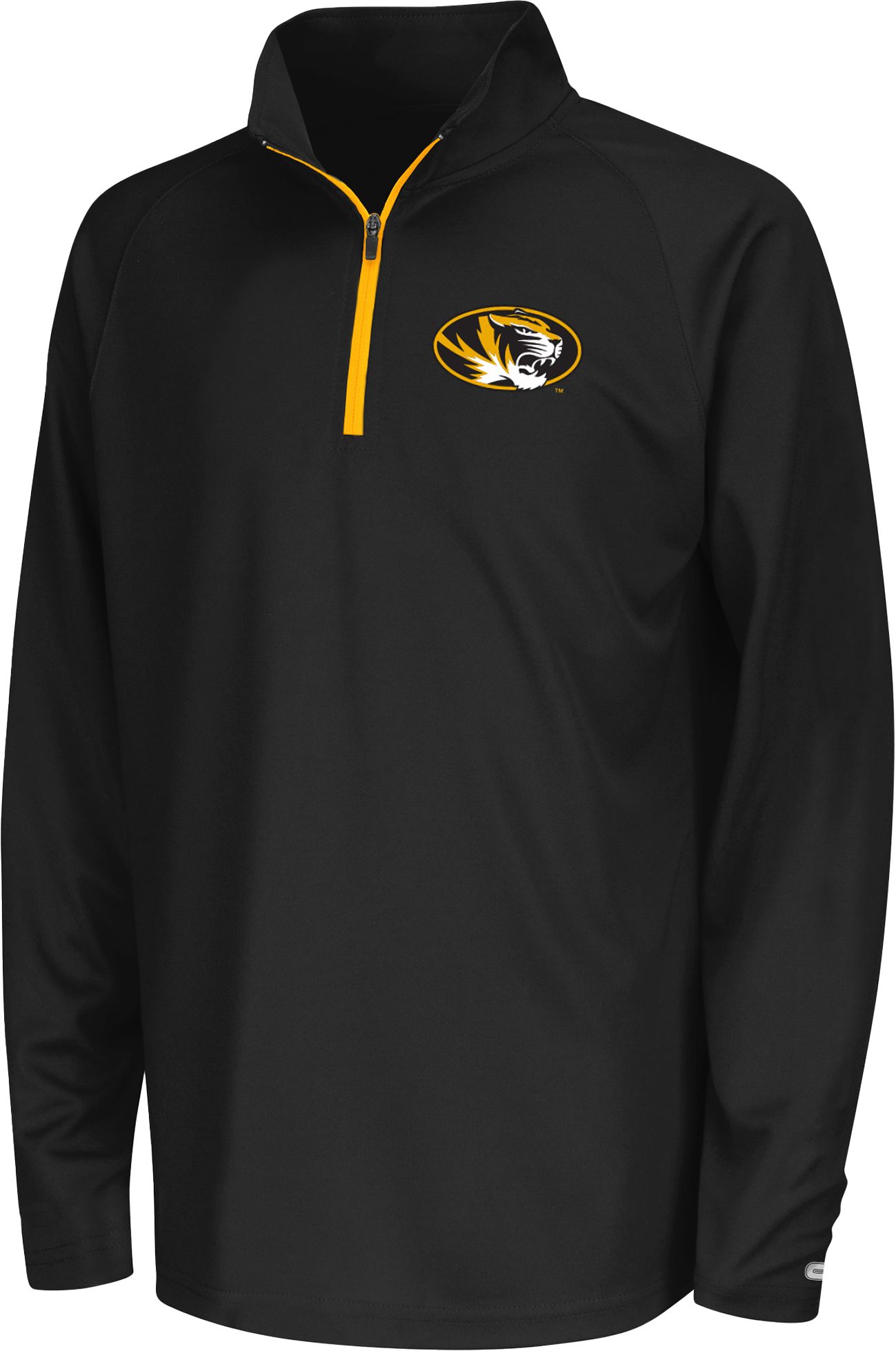 Colosseum Youth Missouri Tigers Black Draft 1/4 Zip Jacket