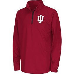 Colosseum Youth Indiana Hoosiers Crimson Draft 1/4 Zip Pullover