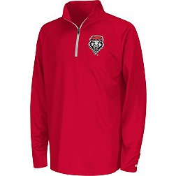 Colosseum Youth New Mexico Lobos Red Draft 1/4 Zip Jacket