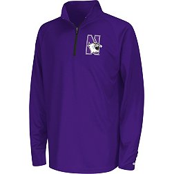 Colosseum Youth Northwestern Wildcats Purple Draft 1/4 Zip Jacket
