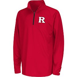 Colosseum Youth Rutgers Scarlet Knights Red Draft 1/4 Zip Jacket