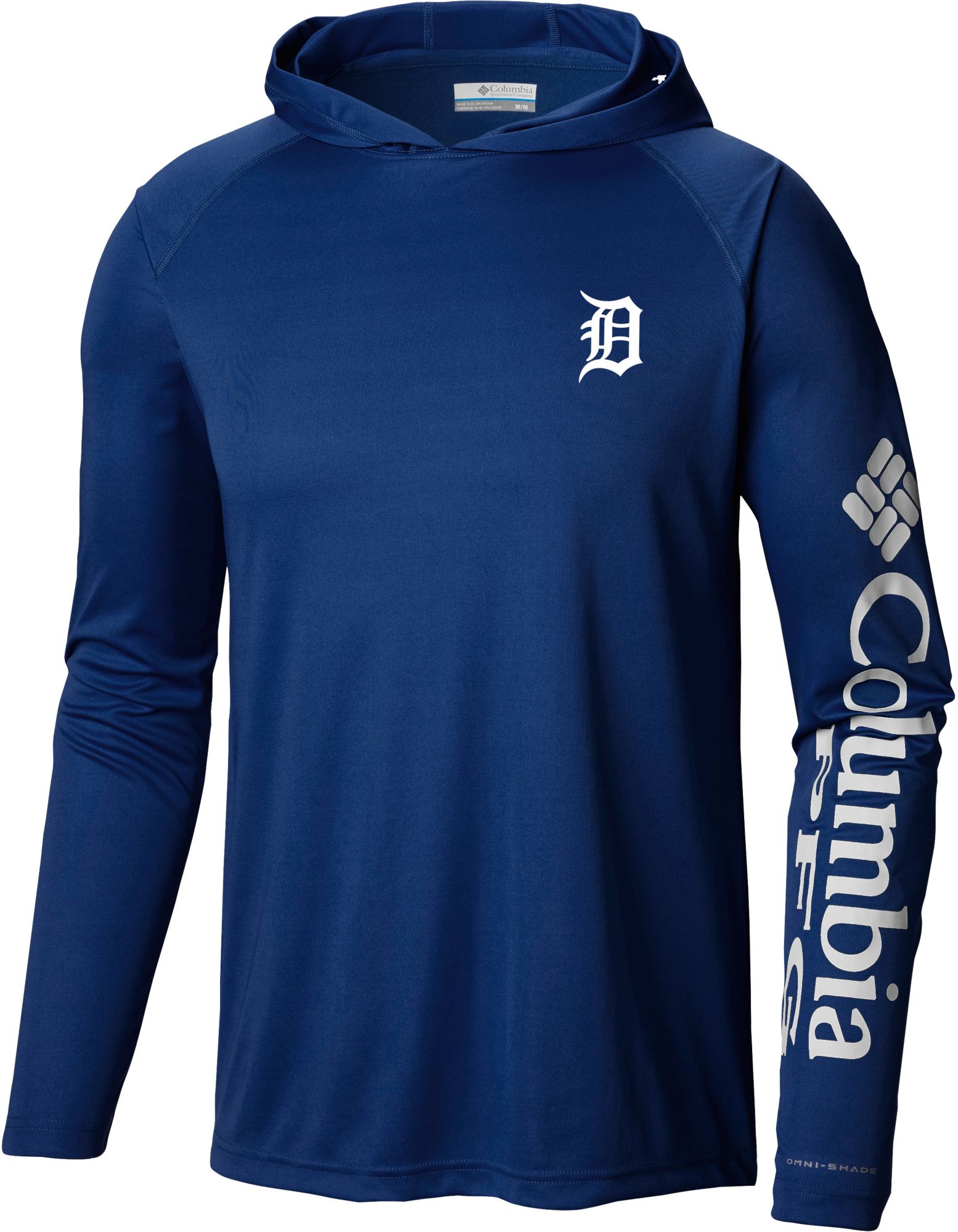 Antigua Apparel / Men's Tall Detroit Tigers Generation Mango Half-Zip  Pullover