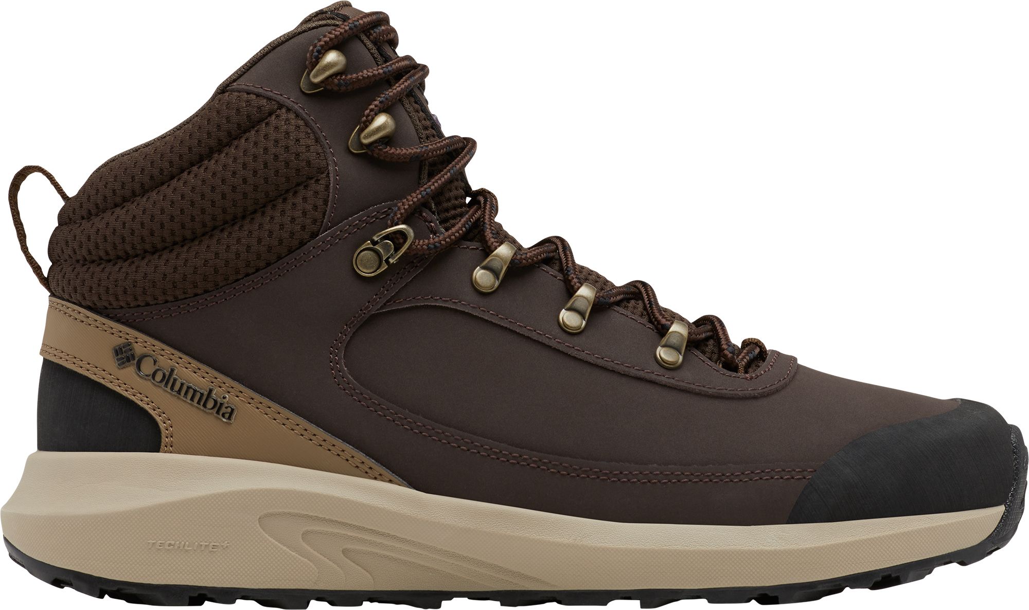 Photos - Trekking Shoes Columbia Men's Trailstorm Peak Mid Hiking Boots, Size 11.5, Cordovan/Black 
