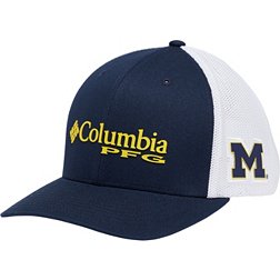 Columbia Men's Michigan Wolverines Blue Adjustable Hat