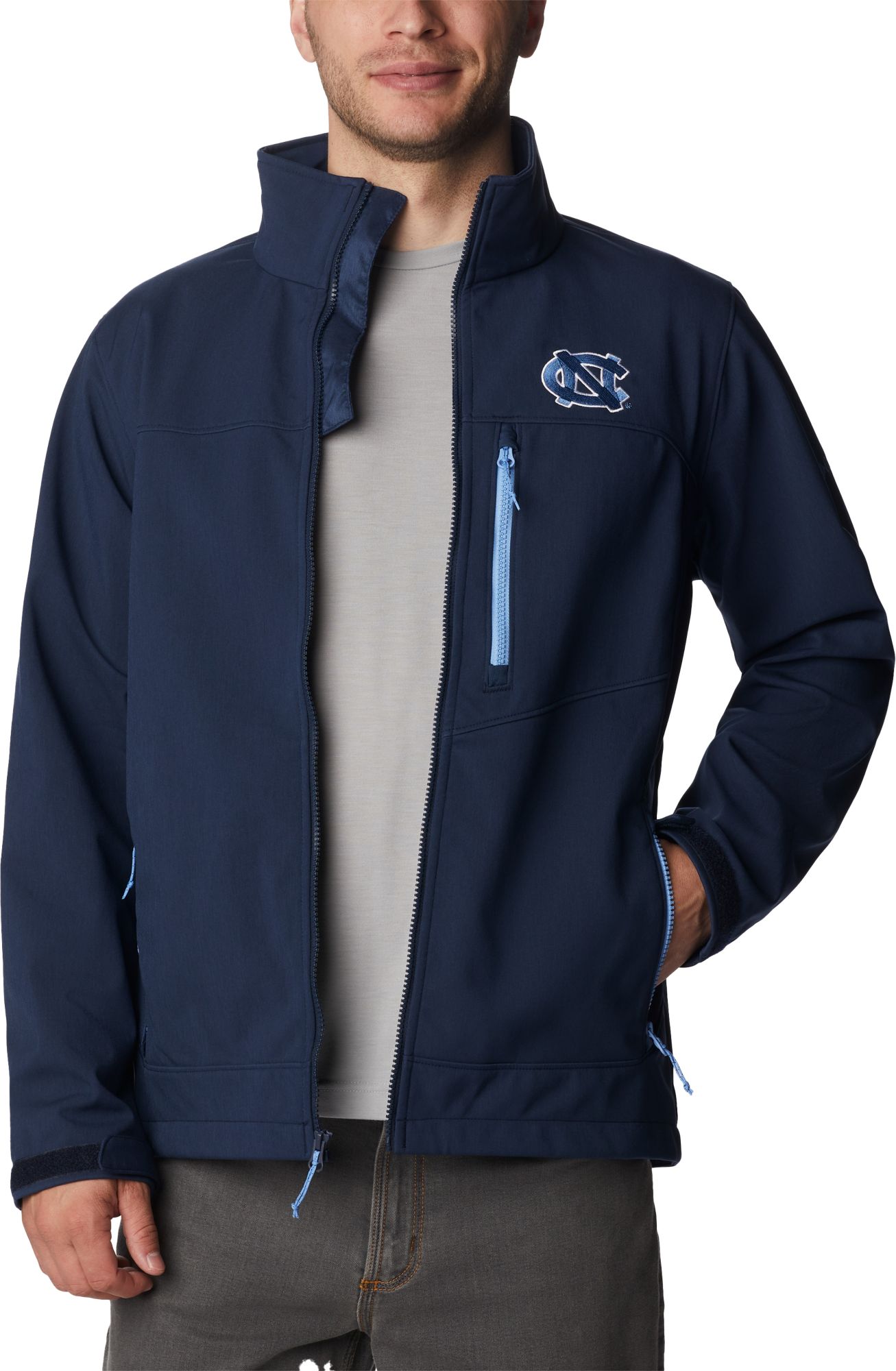 Columbia Men's North Carolina Tar Heels Carolina Blue Ascender Full Zip Jacket