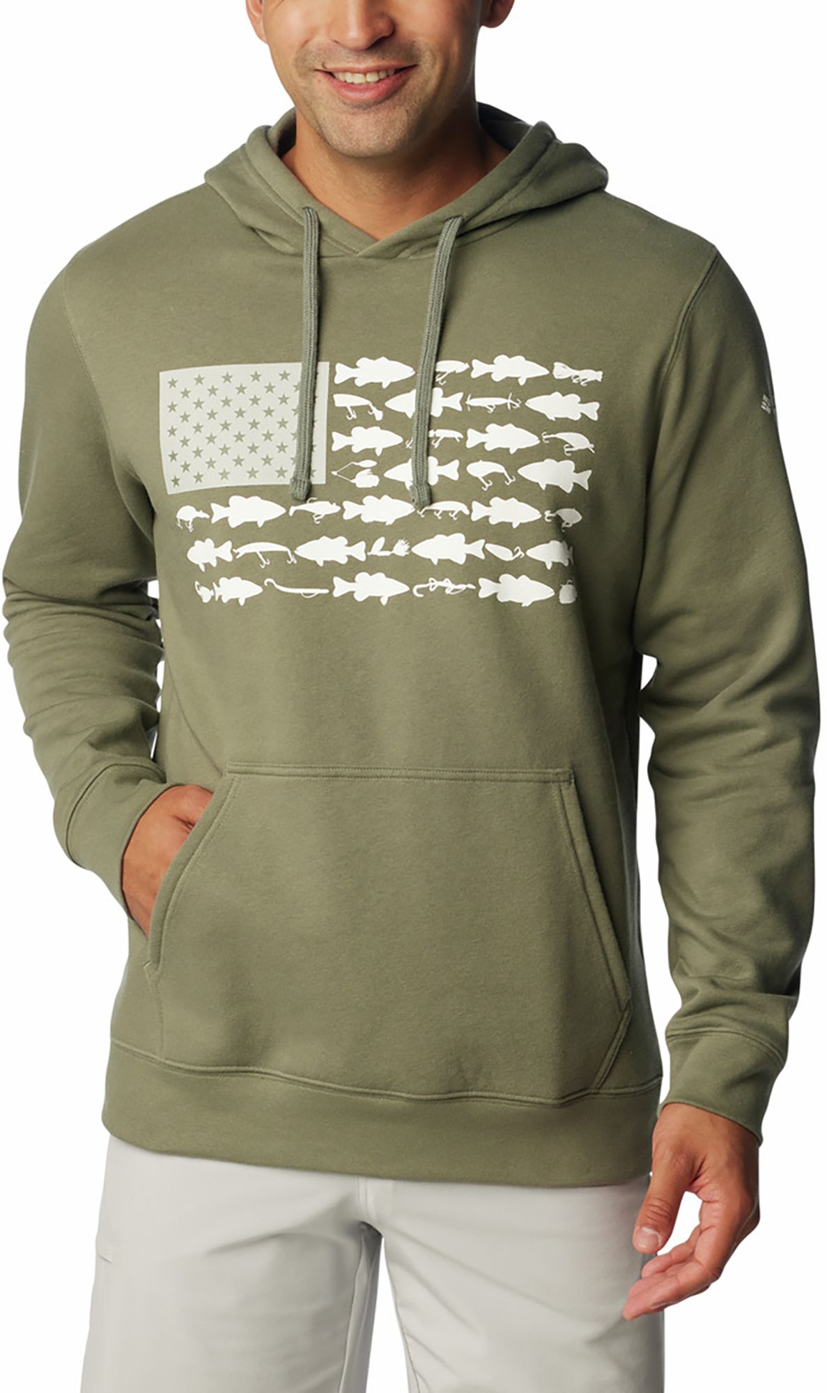 Columbia Men's PFG Fish Flag II Hoodie