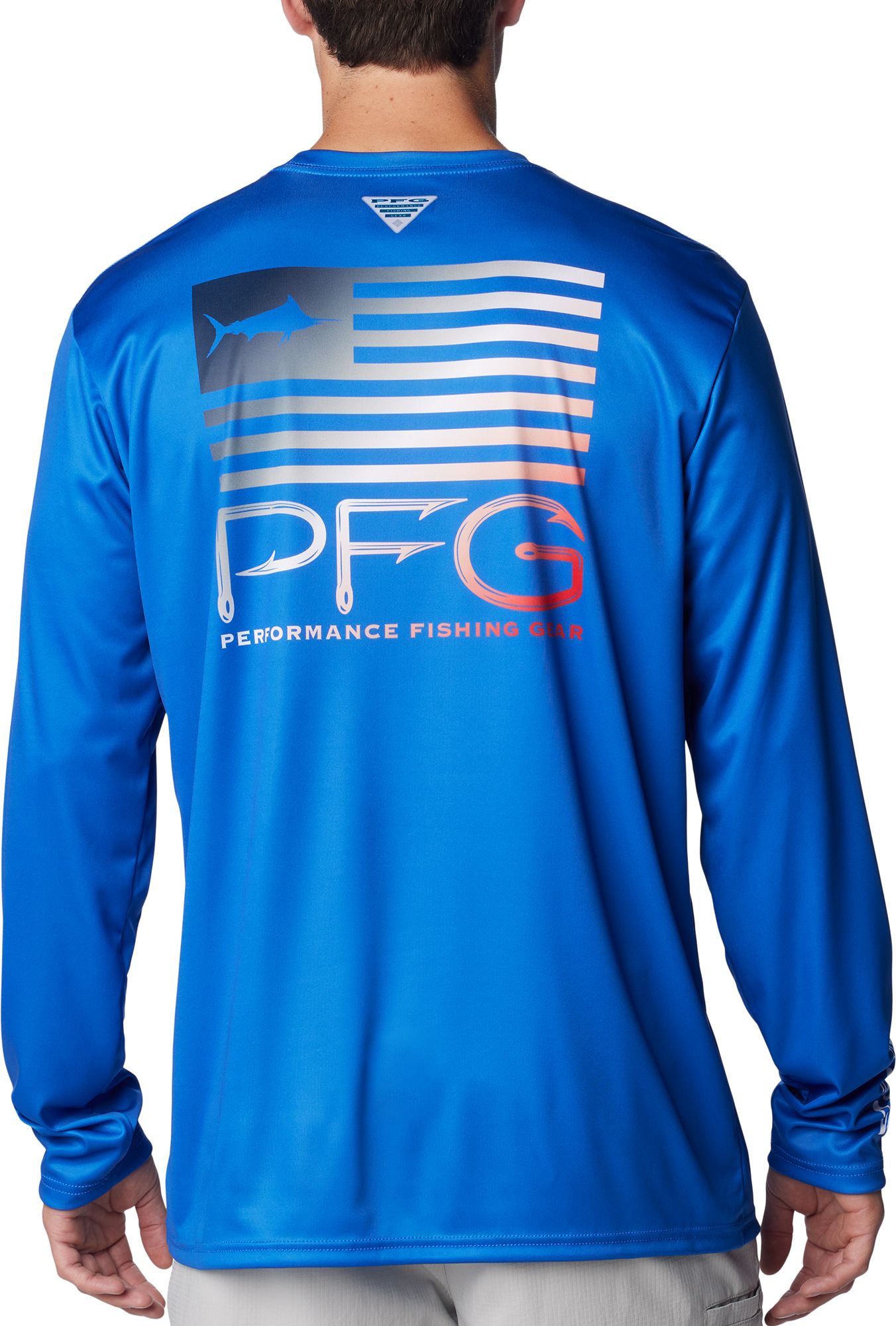 Columbia Men's Terminal Tackle Fish Star Long Sleeve Shirt