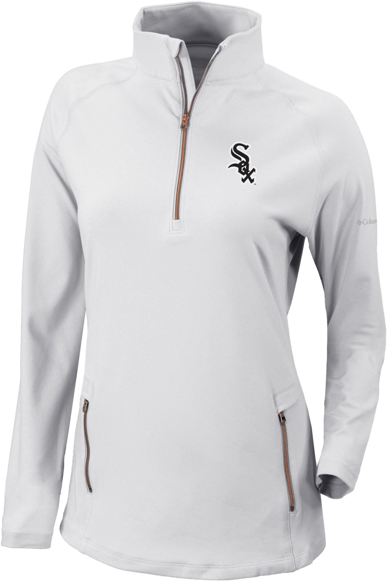Columbia Women's Chicago White Sox White Outward Nine Quarter-Zip Shirt