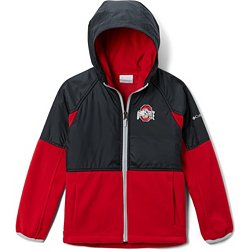 Columbia Youth Ohio State Buckeyes Scarlet Flanker Full Zip Jacket