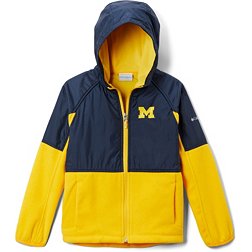 Columbia Youth Michigan Wolverines Maize Flanker Full Zip Jacket