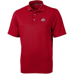 Cutter & Buck Men's Ohio State Buckeyes Cardinal Red Virtue Eco Pique Polo