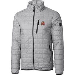 Cutter & Buck Men's Maryland Terrapins Grey Rainier PrimaLoft Eco Full-Zip Jacket