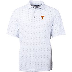Cutter & Buck Men's Tennessee Volunteers White Virtue Eco Pique Tile Polo
