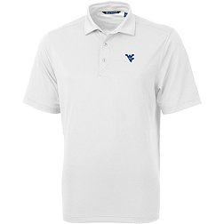 Cutter & Buck Men's West Virginia Mountaineers White Virtue Eco Pique Polo