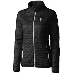Cutter & Buck Women's Cincinnati Bearcats Black Rainier PrimaLoft Eco Full-Zip Jacket