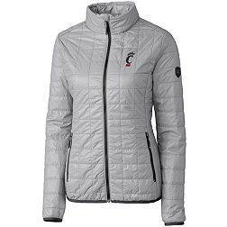 Cutter & Buck Women's Cincinnati Bearcats Grey Rainier PrimaLoft Eco Full-Zip Jacket