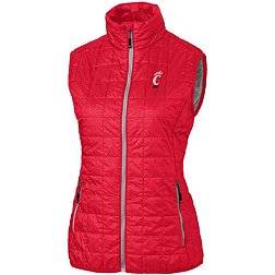 Cutter & Buck Women's Cincinnati Bearcats Red Rainier PrimaLoft Eco Full-Zip Vest