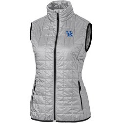 Cutter & Buck Women's Kentucky Wildcats Grey Rainier PrimaLoft Eco Full-Zip Vest