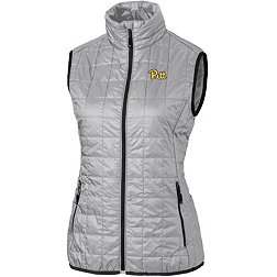 Cutter & Buck Women's Pitt Panthers Grey Rainier PrimaLoft Eco Full-Zip Vest