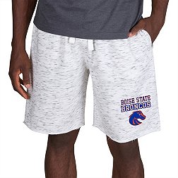 Concepts Sport Men's Boise State Broncos White Alley Fleece Shorts