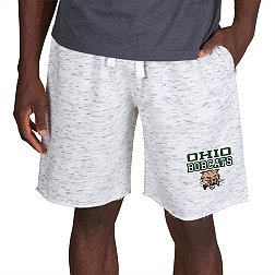 Concepts Sport Men's Ohio Bobcats White Alley Fleece Shorts