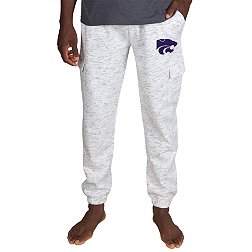 Concepts Sport Men's Kansas State Wildcats White Alley Fleece Pants
