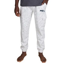 Concepts Sport Men's Seattle Seahawks Alley White/Charcoal Sweatpants