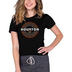 Concepts Sport Women's Houston Dynamo Marathon Knit Black T-Shirt
