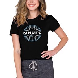 Concepts Sport Women's Minnesota United FC Marathon Knit Black T-Shirt