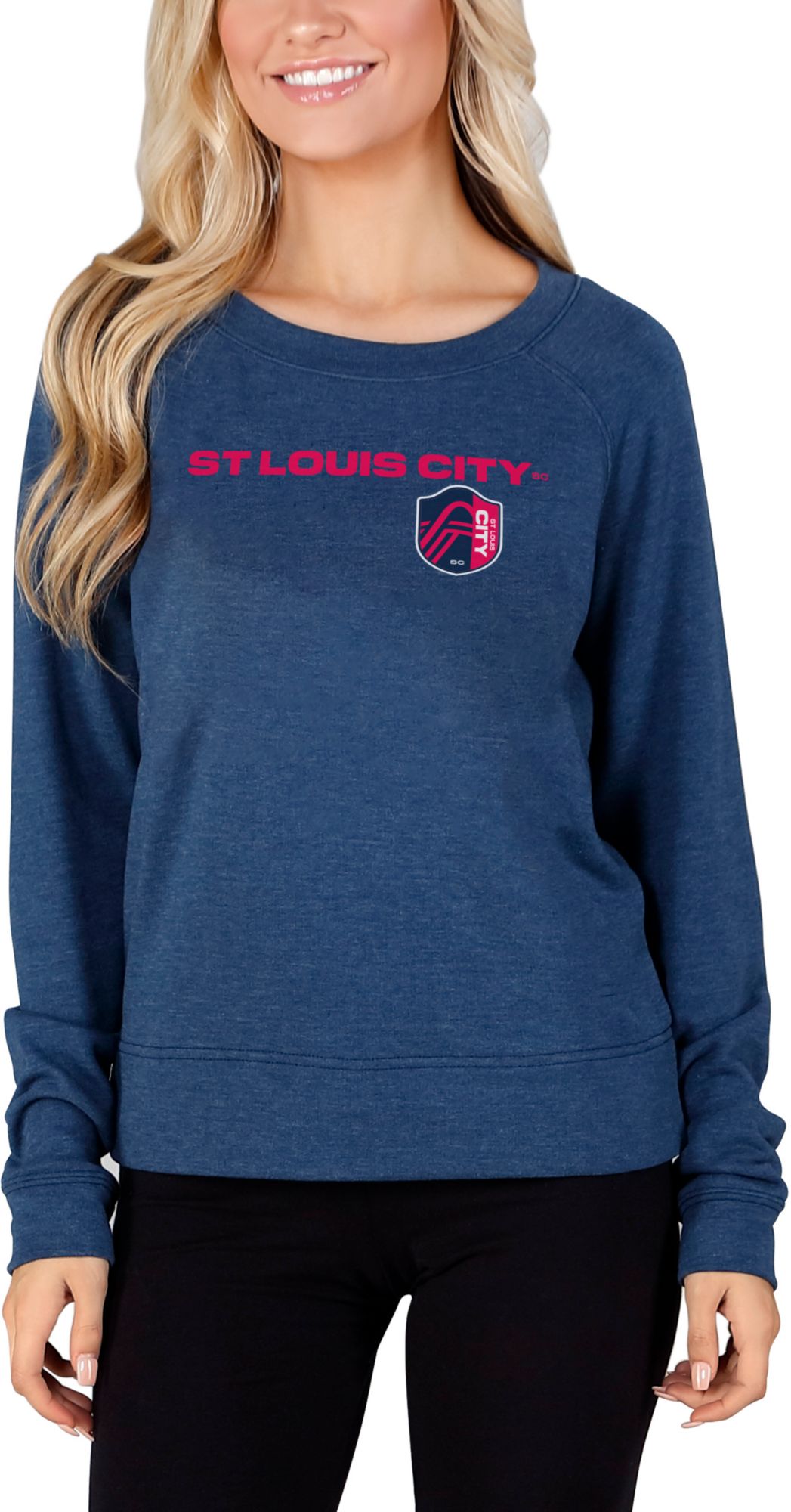 Concepts Sport Women's St. Louis City SC Marathon Knit Navy T-Shirt