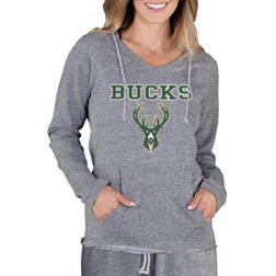 Concepts Sport Women's Milwaukee Bucks Grey Mainstream Hoodie