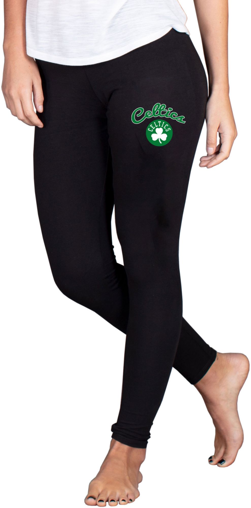 Concepts Sport Women's Boston Celtics Black Fraction Leggings