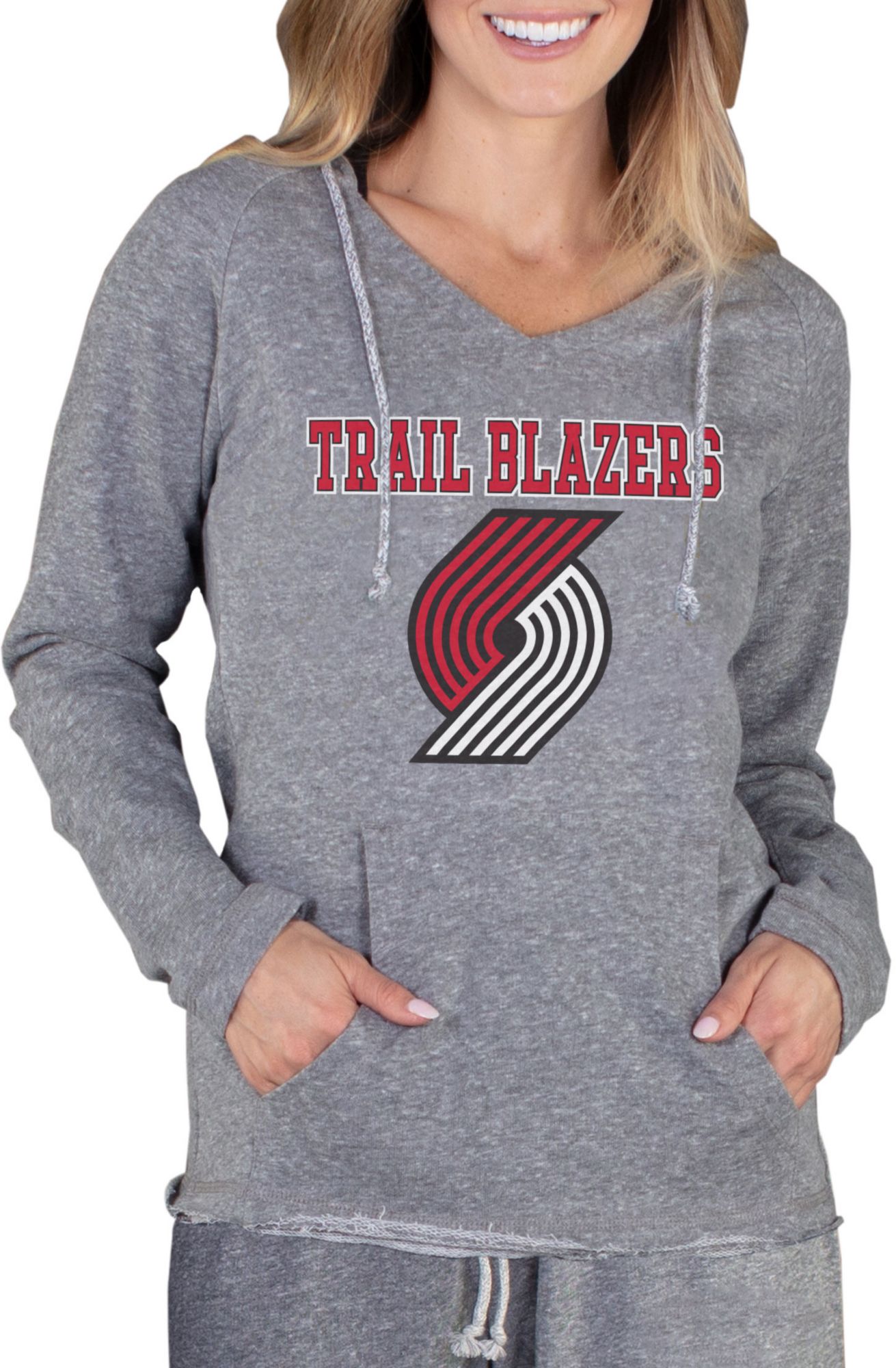 Concepts Sport Women's Portland Trail Blazers Grey Mainstream Hoodie