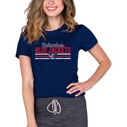 Concepts Sport Women's Columbus Blue Jackets Marathon Navy T-Shirt