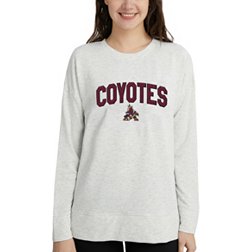 Concepts Sport Women's Arizona Coyotes Oatmeal Terry Crew Neck Sweatshirt