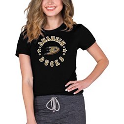 Concepts Sport Women's Anaheim Ducks Black Marathon T-Shirt