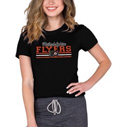 Concepts Sport Women's Philadelphia Flyers Marathon Black T-Shirt
