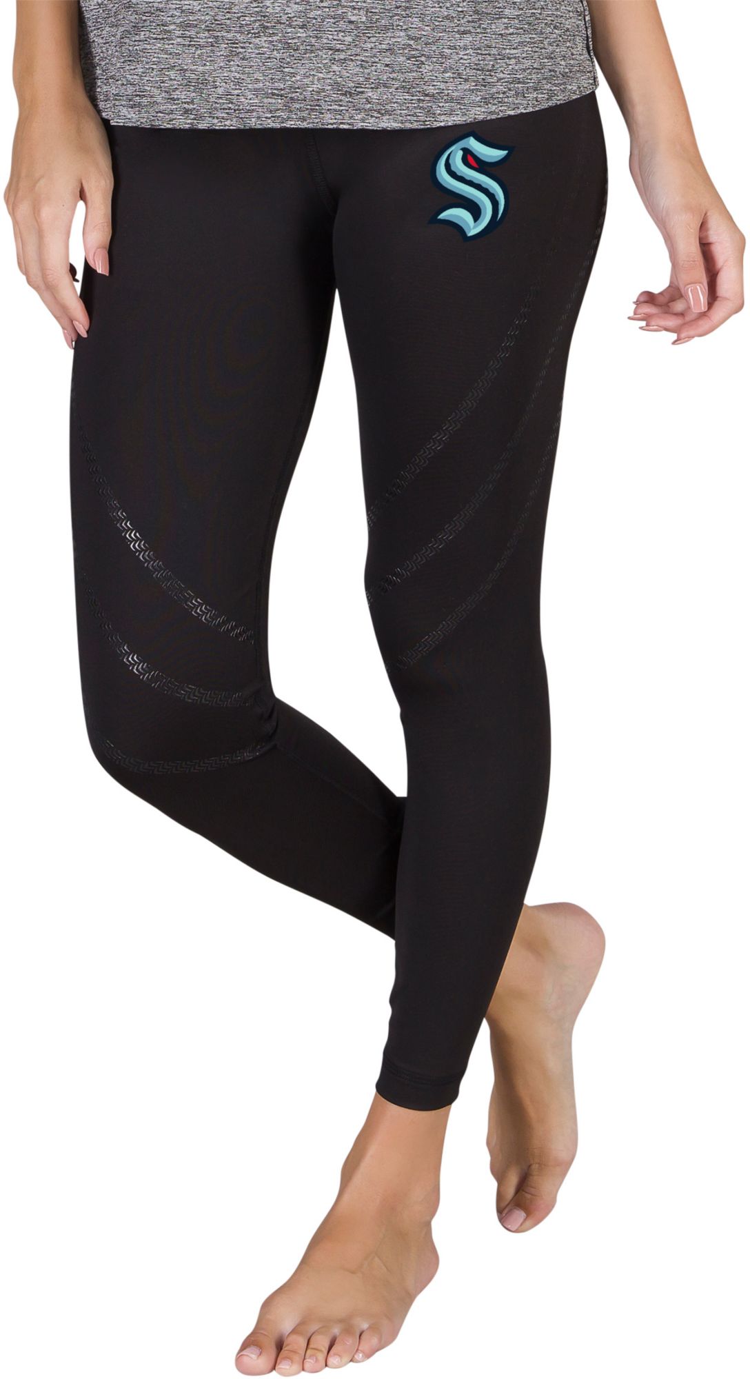 Concepts Sports / Women's Seattle Kraken Lineup Black Leggings