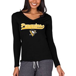 Concepts Sport Women's Pittsburgh Penguins Black Marathon T-Shirt