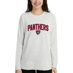 Concepts Sport Women's Florida Panthers Oatmeal Terry Crew Neck Sweatshirt