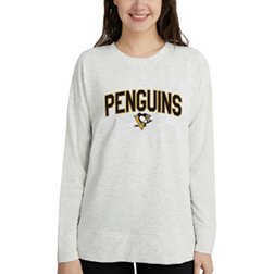Concepts Sport Women's Pittsburgh Penguins Oatmeal Terry Crew Neck Sweatshirt