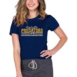 Concepts Sport Women's Nashville Predators Marathon Navy T-Shirt