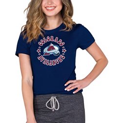 Concepts Sport Women's Colorado Avalanche Navy Marathon T-Shirt