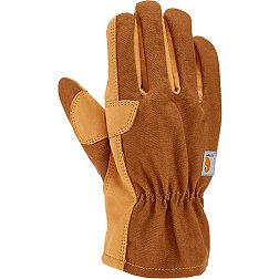 Carhartt Men's Duck Synthetic Leather Open Cuff Gloves