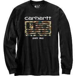 Carhartt Men's Camo Flag Graphic Long Sleeve Shirt