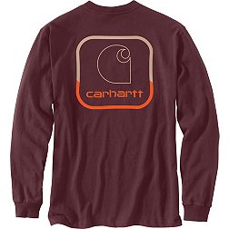 Carhartt Men's Pocket Logo Long Sleeve Graphic T-Shirt