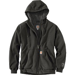 Carhartt Men's Rain Defender® Relaxed Fit Midweight Sherpa-Lined Full-Zip Sweatshirt