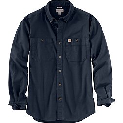 Carhartt Men's Relaxed Fit Denim Lined Snap Shirt Jacket – Big & Tall