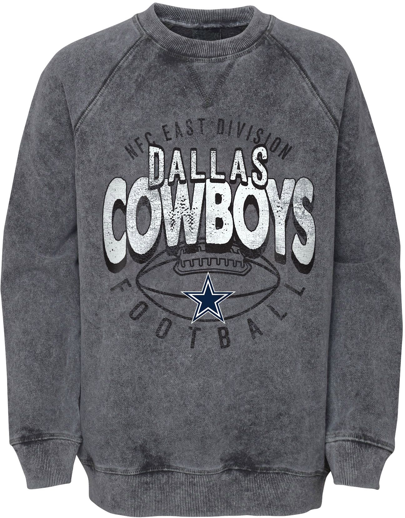 Nike Youth Dallas Cowboys Rewind Club Fleece Royal Long Sleeve T