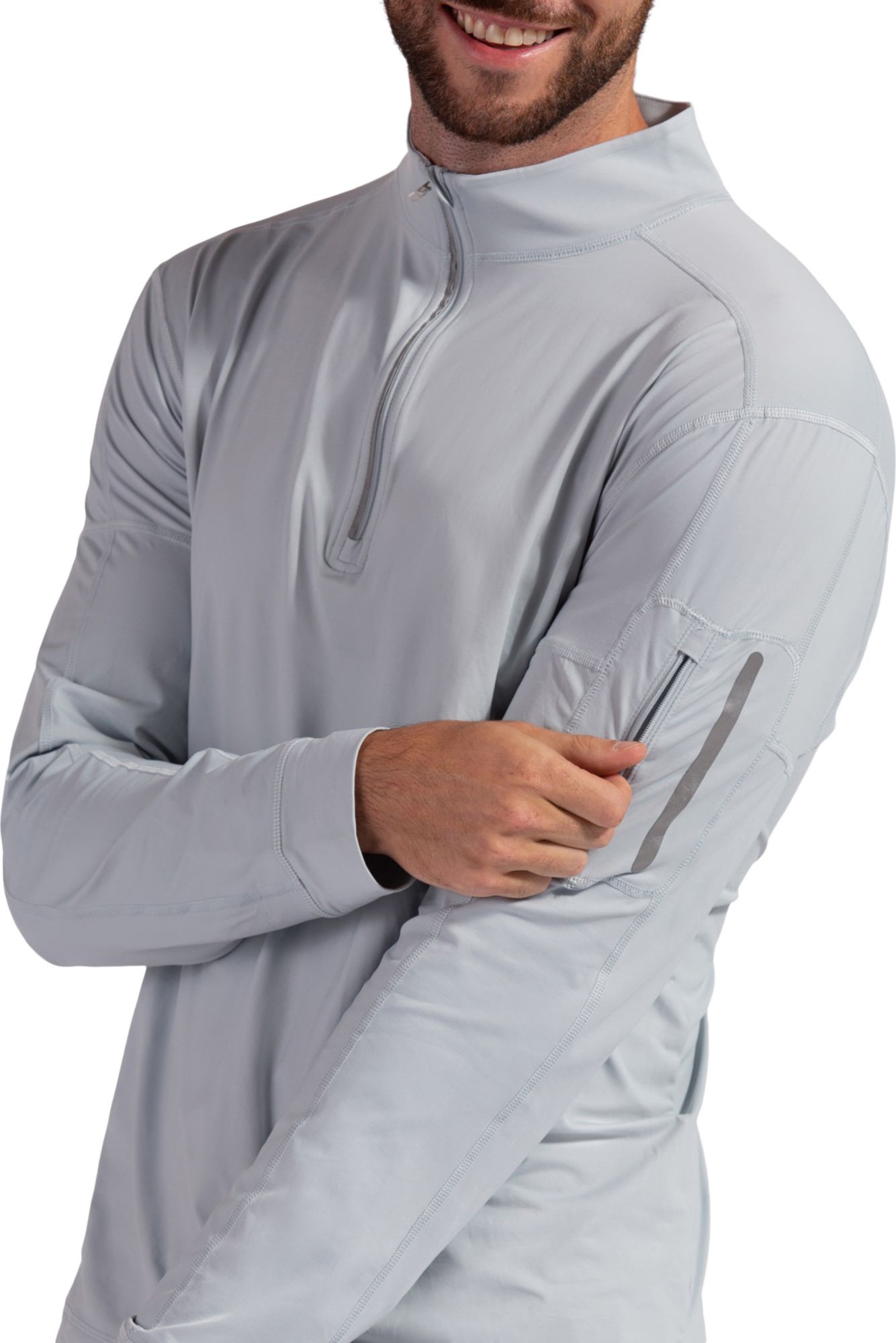 BloqUV Men's Sun Protective UPF 50 1/4 Zip Pullover